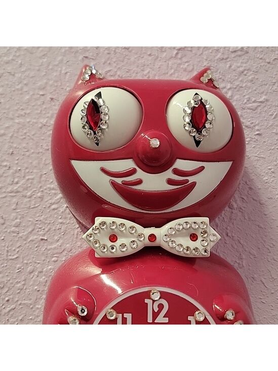 Kit-Cat Klock Other - Jeweled Cranberry Red Kit-Cat Klock clock RARE Vintage